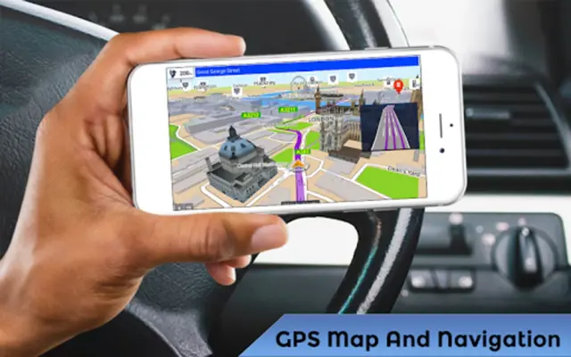 GPS Street View, Route Map & Voice Direction android App screenshot 1